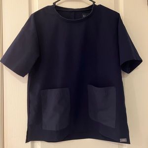 Women’s Figs Navy Blue Scrub Top X-Small